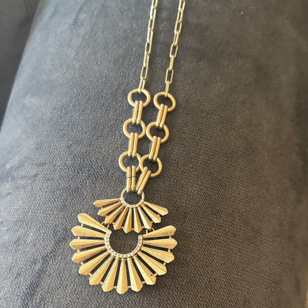 Chloe + Isabel Gilded Sensu Pendant Necklace